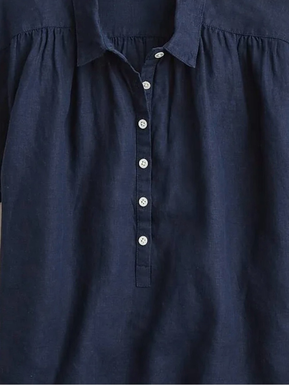 J.Crew Women's Capitaine Shirt in Baird McNutt Irish linen - Picture 6 of 9